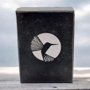 Colibri Branded Black Box with Hummingbird Logo 3x4 In